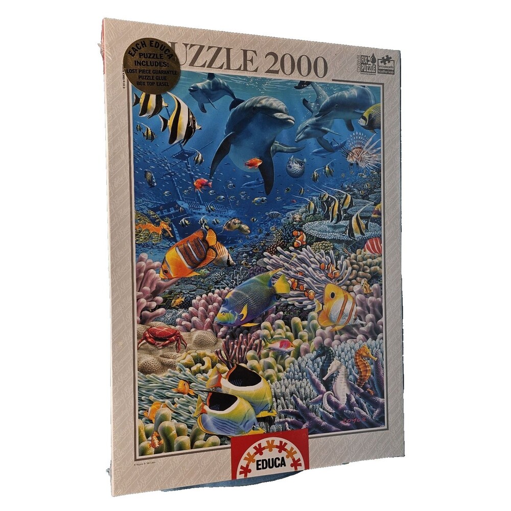 NEW AND SEALED EDUCA 12451 Sea Of Life  2000 Piece Puzzle